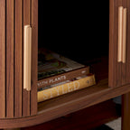 Table de chevet 2 portes à tambour