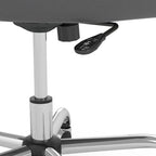 Chaise en cuir blanc dossier mi-hauteur - 62 cm L x 63 cm l x 87,5 cm H